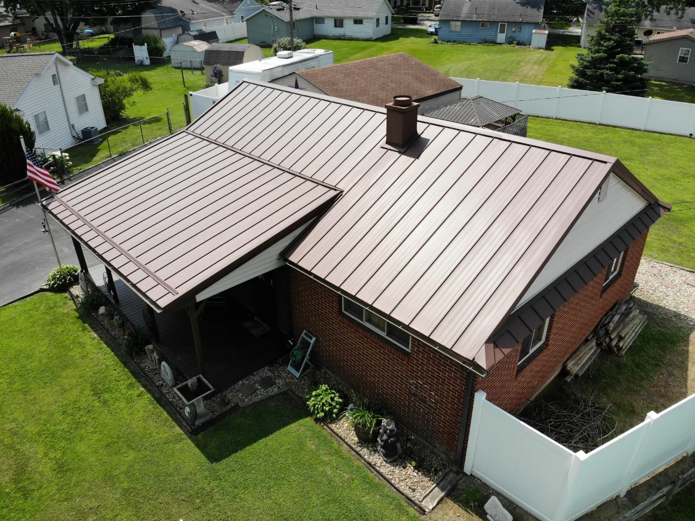 Tarping and dry-in on a Maple Knoll commercial roof